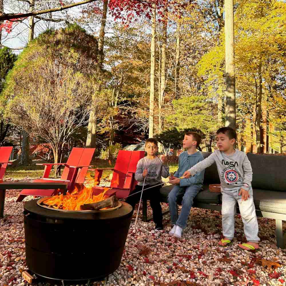 wood outdoor bonfire